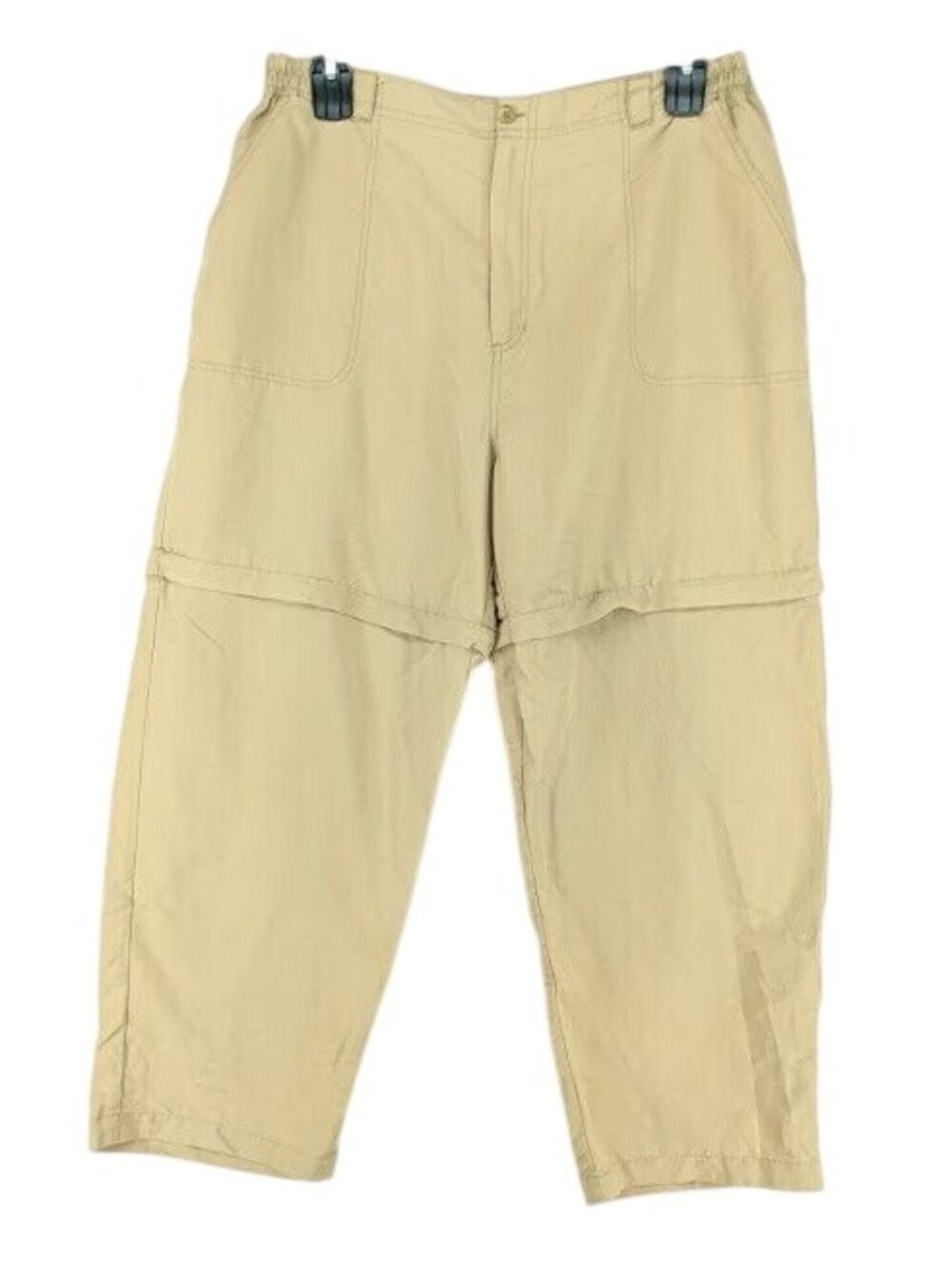 CampMor Womens Size XL Outdoor Camping Hiking Convertible Pants Tan Nylon
